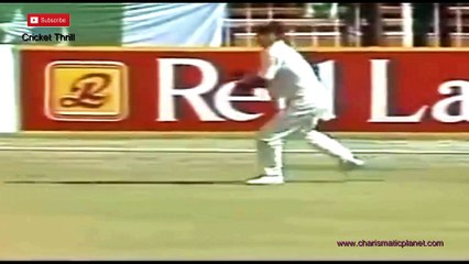 Kapil Dev tidy spell 2 for 31 vs Pakistan at Sharjah in Oct 19881