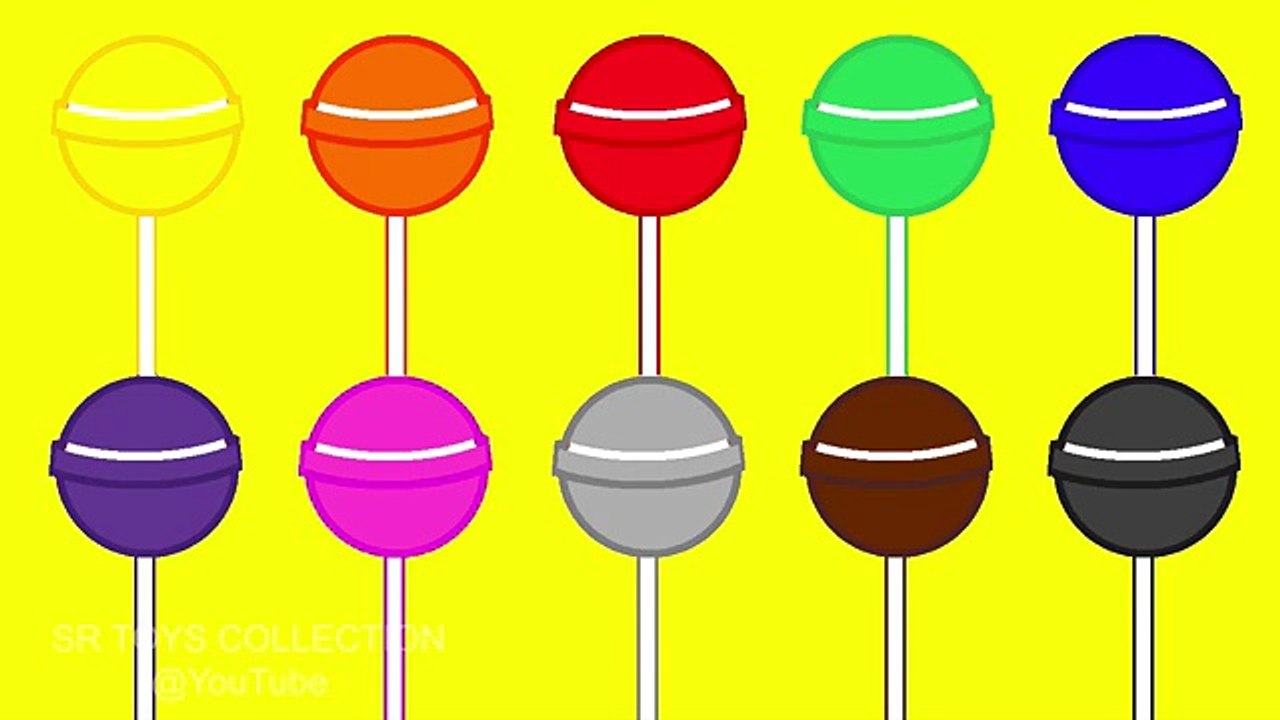 Learn Colours with Lollipop & Popsicle Colouring Page for Children and Kids