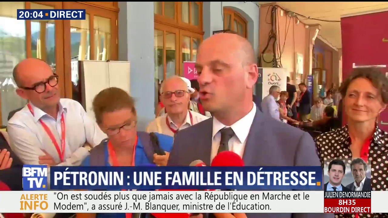 Rentrée politique: "On est soudés plus que jamais au sein de La République en marche", déclare Jean-Michel Blanquer