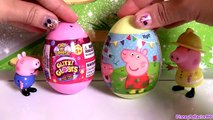 Glitzi Globes Peppa Pig SURPRISE EGGS Nickelodeon Unboxing Review by FunToys