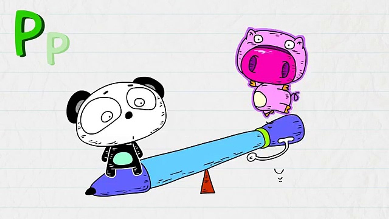 P is for Panda, Pen, Pig Letter P Alphabet Song | Learning English for kids