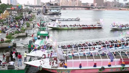 شاهد.. إقبال كثيف على المراكب النيلة بأول أيام عيد الأضحى