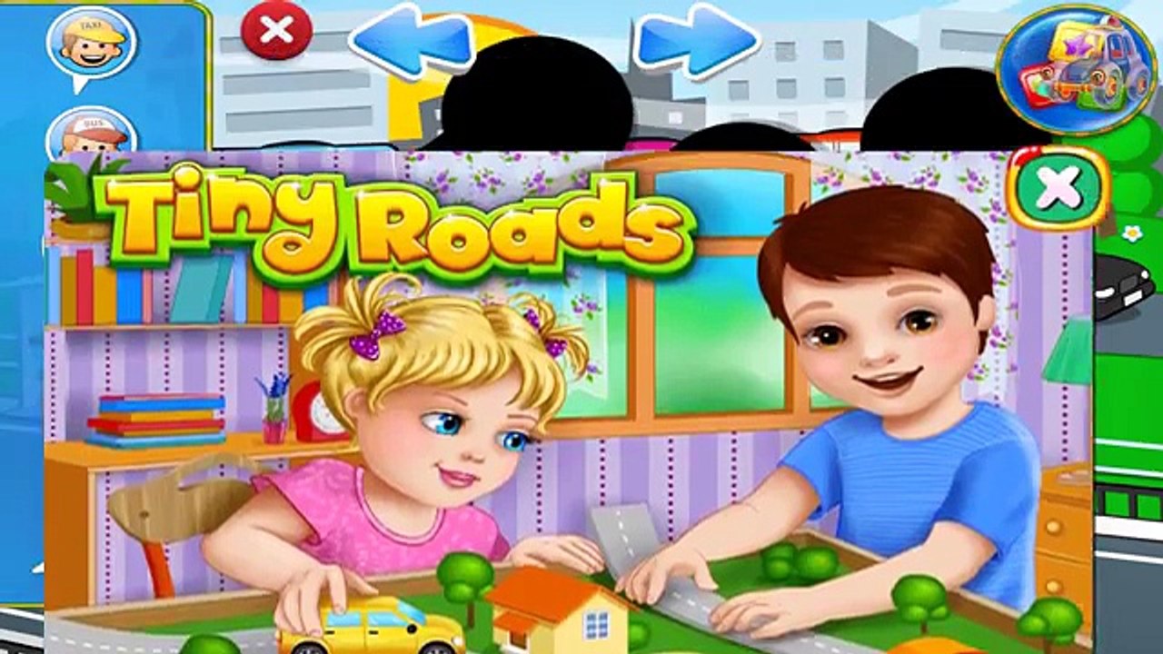 Transport for kids Police car and school bus