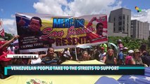 Venezuelans Take To The Streets In Support Of New Economic Measures