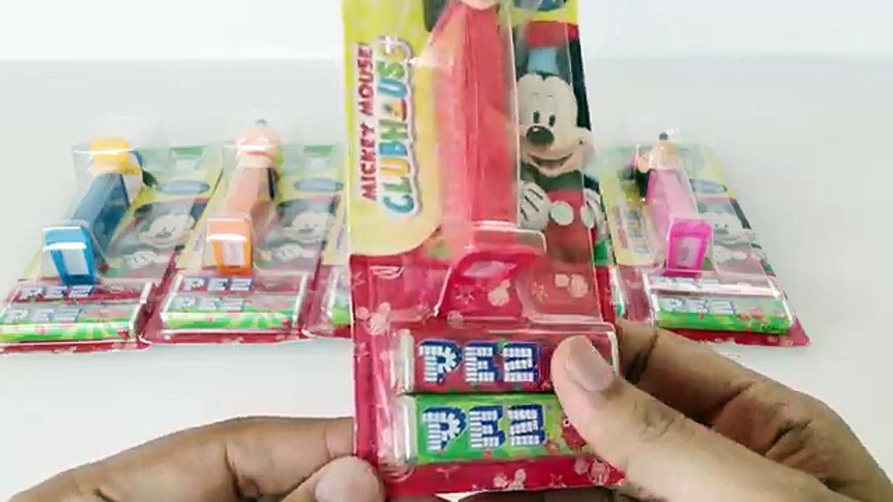 Mickey Mouse Club House Pez Dispensers with Minnie Mouse Donald Duck Goofy and more