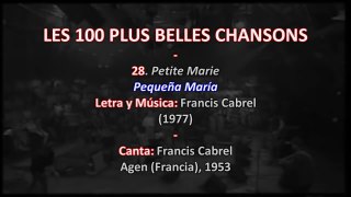 Francis Cabrel Petite Marie 28