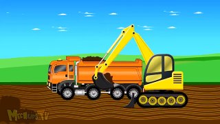 Yellow Transport Truck Carrying Bulldozer And Compor Roller Kids Video