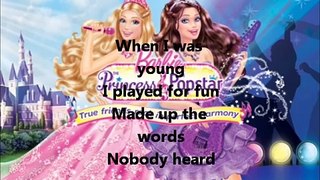 Barbie The Princess and The Popstar Here I Am(Keira Version) Lyrics