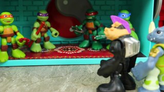 Ninja Turtles Mutant Bebop and Rocksteady Find TMNT Sewer Attacked by Jurassic World Rapto