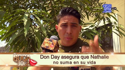 Don Day responde a Nathalie Carvajal, quien en días pasados aseguró que el actor no la saludó
