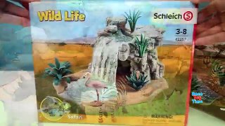 Toy Wild Animals in Schleich Great Adventure Waterhole Playset Fun Toys For Kids