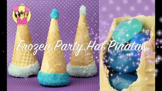 FROZEN PRINCESS PARTY HATS Disney surprise inside piñata Elsa or Anna treat how to