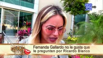 Continúa el malestar de Fernanda Gallardo por vinculación que se le hace con Ricardo Blanco
