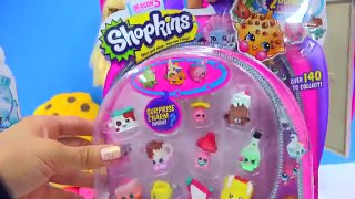 Shopkins Season 5 + 4 Unboxing with Surprise Blind Bags in Barbie Fridge Cookieswirlc