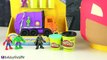 GIANT Play Doh Lego Head PINK BATMAN Makeover HobbyKidsTV