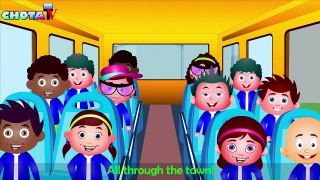 The Wheels On The Bus Go Round And Round 2D Animation Kids Songs | Nursery Rhymes for Chi
