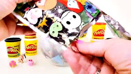GIANT ANGER Surprise Egg Play Doh Disney Inside Out Toys Marvel Maleficent Kinder Joy Egg