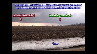 Winter tornadoes in Illinois with snow on the ground February 20, new