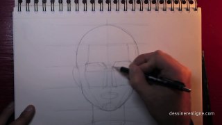 Dessiner en ligne Dessiner un visage de face