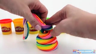 DIY How to Make Play Doh Rainbow Ice Cream Popsicle Fun & Creative for Kids * RainbowLearn