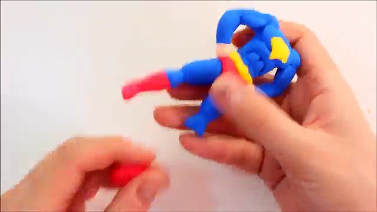 Learn to make Superman using Play doh, DC comics Superhero
