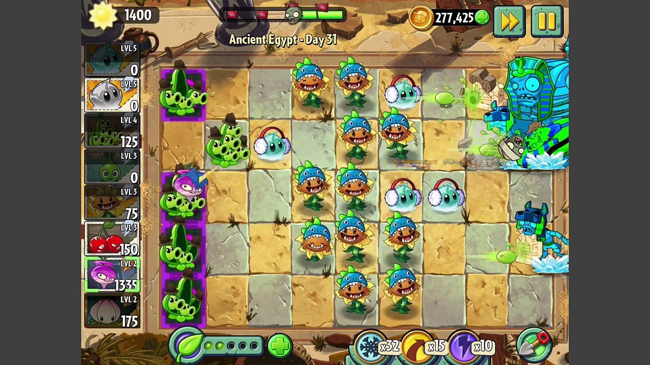 Plants vs Zombies 2 Mod HOT Pea Pod vs Gargantuar Primal Unique Gameplay PVZ 2