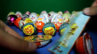 30 Surprise Eggs Unwrapping Kinder Surprise Chupa Chups Monster High Spiderman Batman Disn