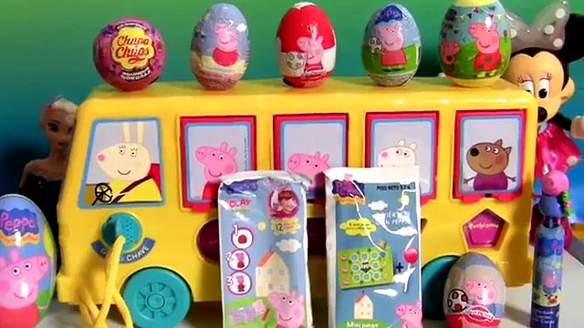 Ônibus de Atividades da Peppa Pig Elka com Pig George Brinquedos em Portugues Brasil ToysB