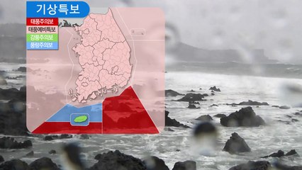 [날씨] 위력 드러내는 태풍 '솔릭'...제주·남해안 강한 비바람 / YTN