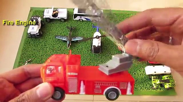 Street Vehicles For Kids Learn Names and Sounds of Cars, Trucks, Fire Engines, Pickup Truc