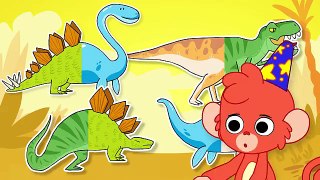 Wrong Heads Dinosaur Cartoon | Mix and Match T Rex, Stegosaurus, Lambeosaurus, Elasmosauru