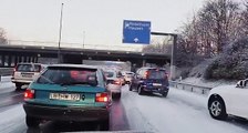 Schnee Chaos | Schnee auf der Autobahn Deutsche Autobahnen im Schnee | Icy Highways German