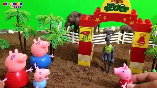 Peppa Pig y su familia de visita al Zoologico