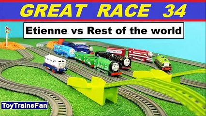 ETIENNE vs Rest of the world Thomas & Friends the GREAT RACE #34 Playtime with toy trains!