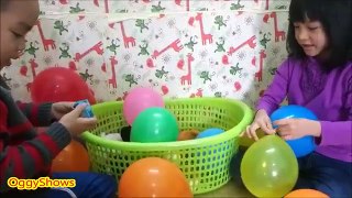 Balloons for kids Surprise colorful balloons for children. BALLOON DROP POP CHALLENGE