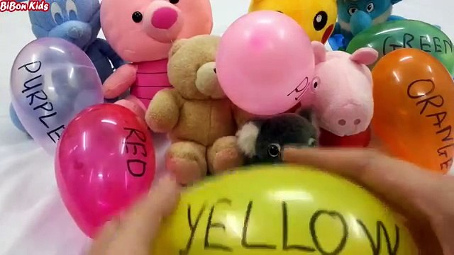 Learn colors with balloons and baby doll for kids Popping balloons | Bonbi TV US