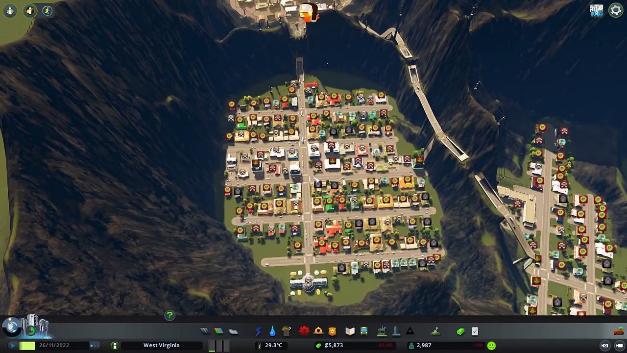When City Planning in Cities Skylines erupts a Volcano Full of Poop