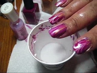 Valentines Day Water Marble | DIY Nail Art Tutorial