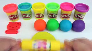 Learn Colors Play Doh Balls Baby Doll Finger Family Nursery Rhymes
