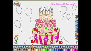 Birthday Cake Coloring Pages For Kids Birthday Cake Coloring Pages