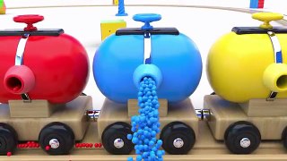 Learn Colors with Preschool Toy Train and Color Balls Shapes & Colors Collection for Child