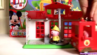 Peppa Pig Fire Station Playset with Fire Engine Truck Nickelodeon Play Doh Estación de Bom