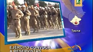 Tacna: Reservistas son convocados para retornar al Ejército