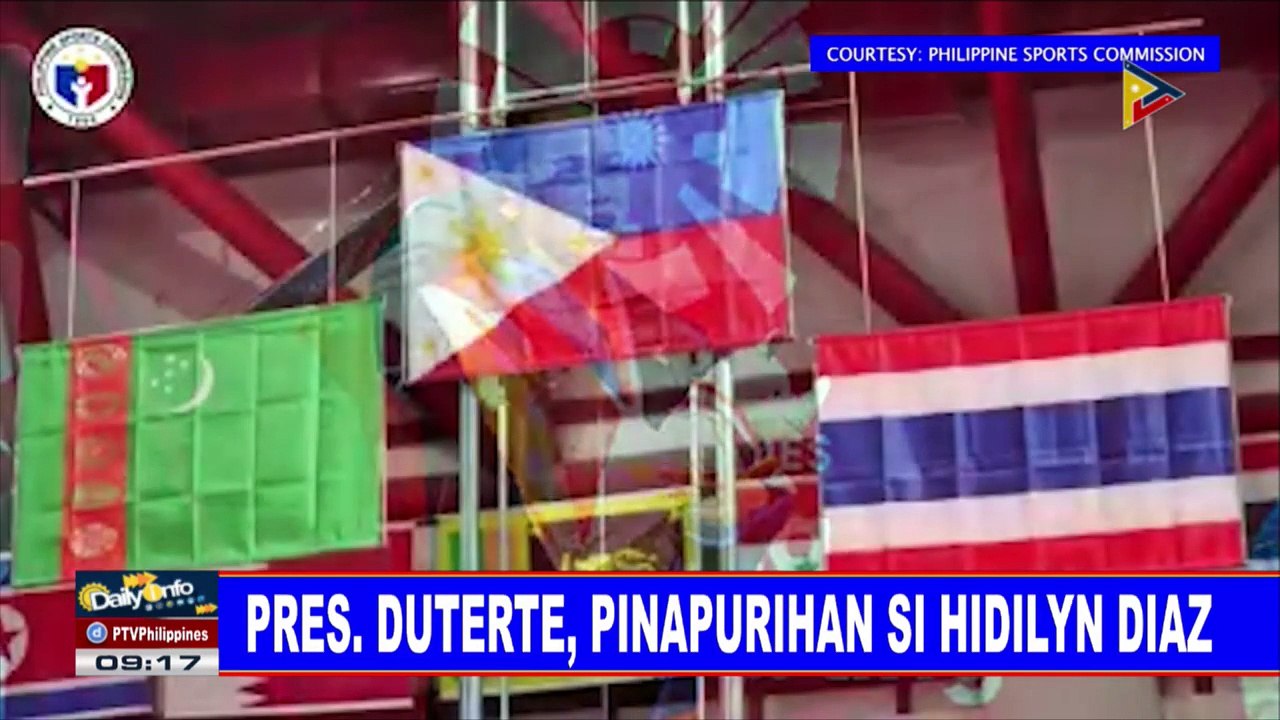 Pres. #Duterte, pinapurihan si Hidilyn Diaz