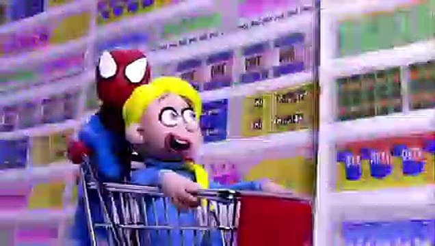 SPIDERMAN needs to PEE on ELSA S BATHTUB  Frozen Play Doh Cartoon Stop Motion