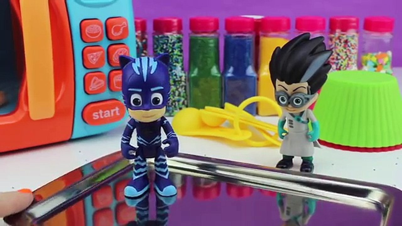 PJ Masks Toys and Magical Microwave LEARN COLORS Best Video