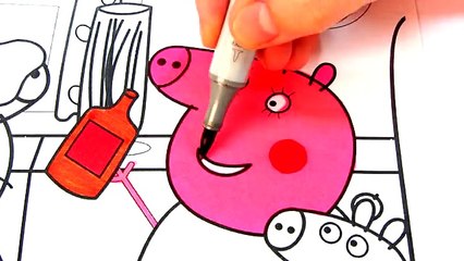 Peppa Pig Dressing Up, Clothes Coloring Pages for Kids, Art Colors for Children