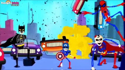 Skeleton Superhero Finger Family by HooplaKidz Toons