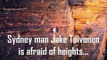 Sydney man Jake Toivonen is afraid of heights, yet he climbed the "Sweet Dreams" cliff face in the Blue Mountains of Australia to raise awareness for West Papua