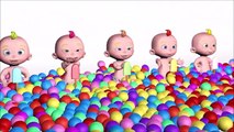 Learn Colors with 3D BABY Ice Cream Popsicles Ballpit Baby Doll Play Colours for Kids to L